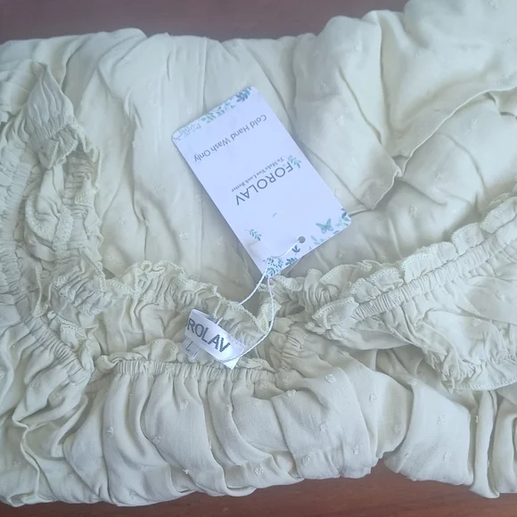 FOROLAV Ruffle Flowy Romper Dress - Picture 11 of 13